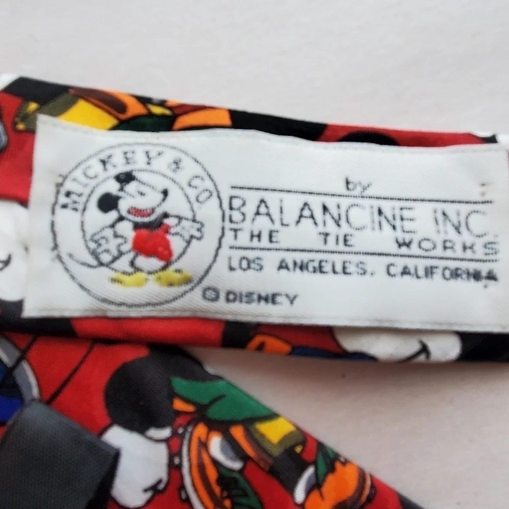Vintage  Disney  clip On tie. Kids. Soccer theme. Micky mouse